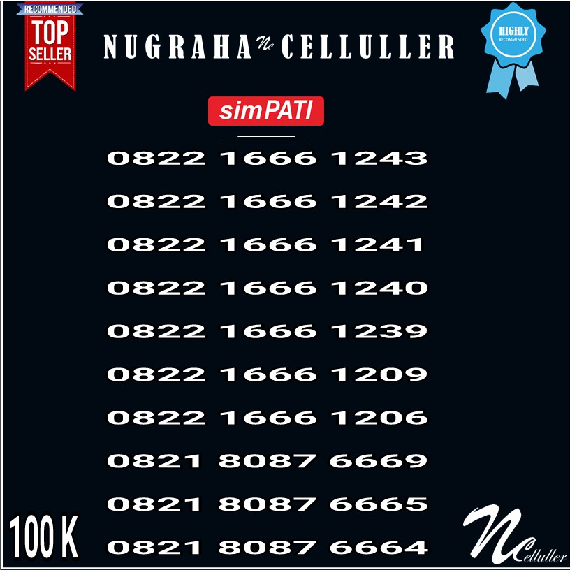Nomor Cantik Simpati Triple 87 666 Murah