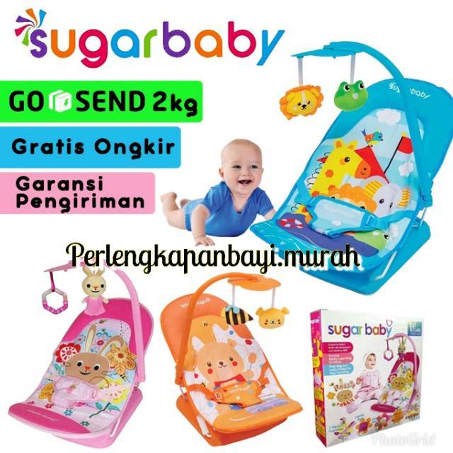 Sugarbaby 1st Class Infant Seat-Kursi Bayi-kursi lipat bayi INFANT SEAT SUGARBABY FOLD UP Bouncer Bayi Sugar Baby Infant Seat with Toy rossie Rabbit kasur bayi