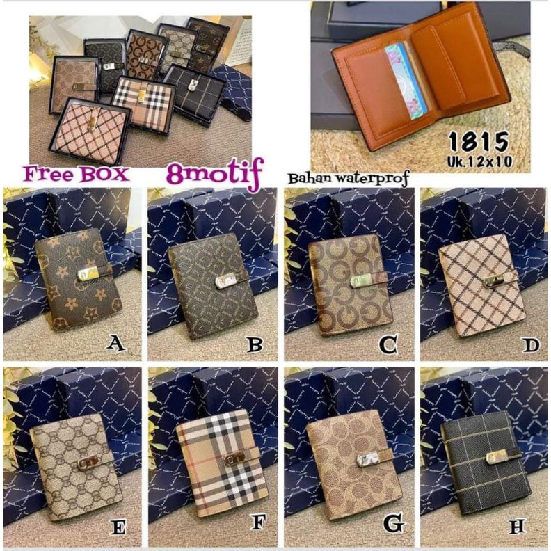 NEW ITEM dompet fashion kode 1815 free box