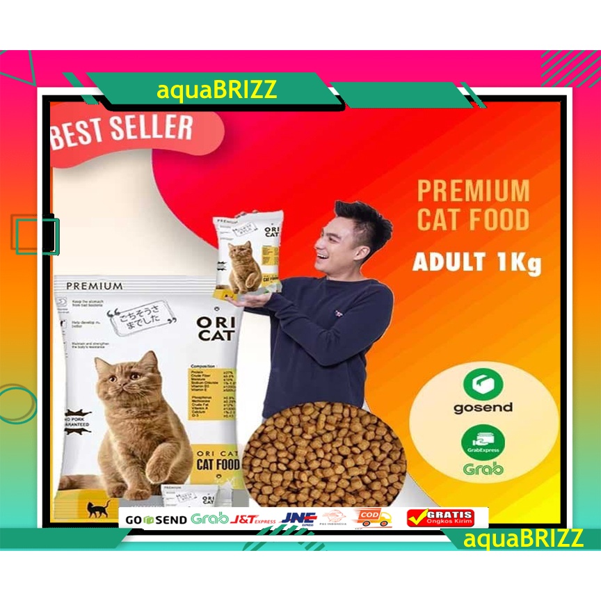 ORI CAT ORICAT Adult 1 kg Makanan Kucing Premium Cat Food BENTUK KIBBLE DAN IKAN