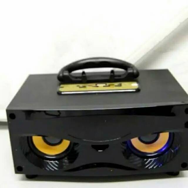 SPEAKER WIRELESS BLUETOOTH FLECO F5 F6 BT RADIO FM/SALON AKTIF PORTABLE SUPER BASS MP3 MOTIF KAYU