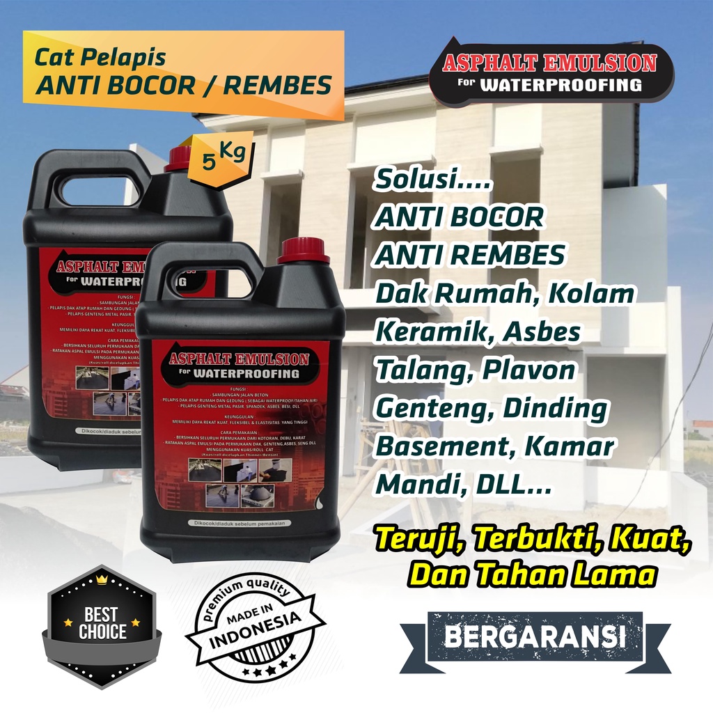 Cat Kolam Anti Bocor | Aspal Cair Anti Bocor Anti Rembes | Asphalt Emulsion Waterproofing | Anti Boc