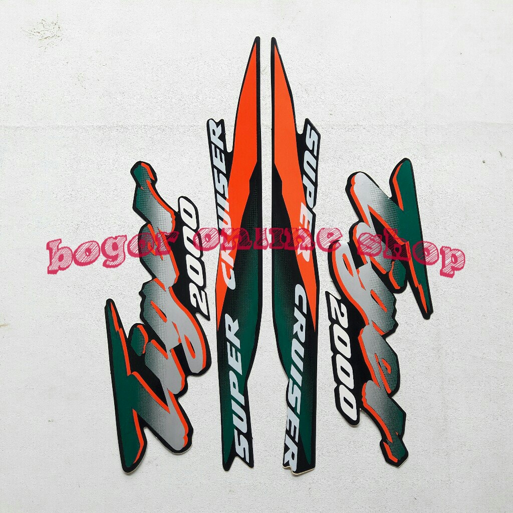 striping motor tiger 2000 full hitam-hijau