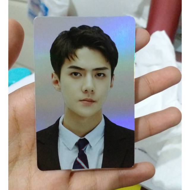EXO SEHUN HOLOGRAM ELYXION PHOTOCARD PC