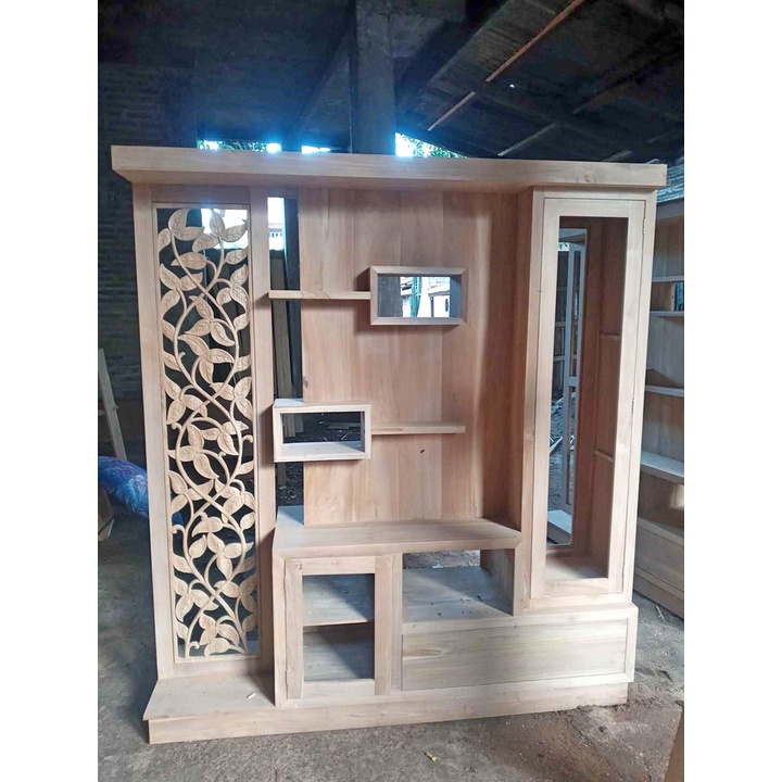 Partisi Ruangan Minimalis 2 Muka Belum Finishing