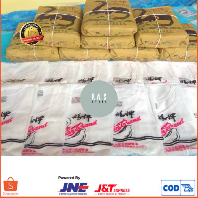 GROSIR 3pcs Kaos Oblong Pria | Kaos Dalam Pria SWAN BRAND ORIGINAL MURAH