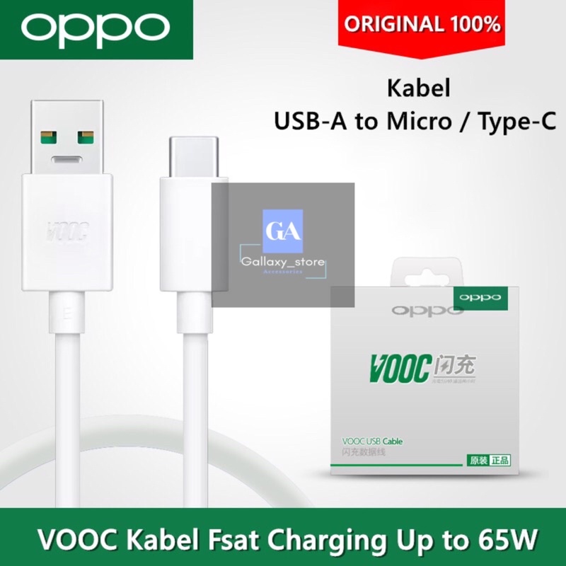 Kd Kabel Data Kabel Casan Oppo Vooc ORI - MICRO