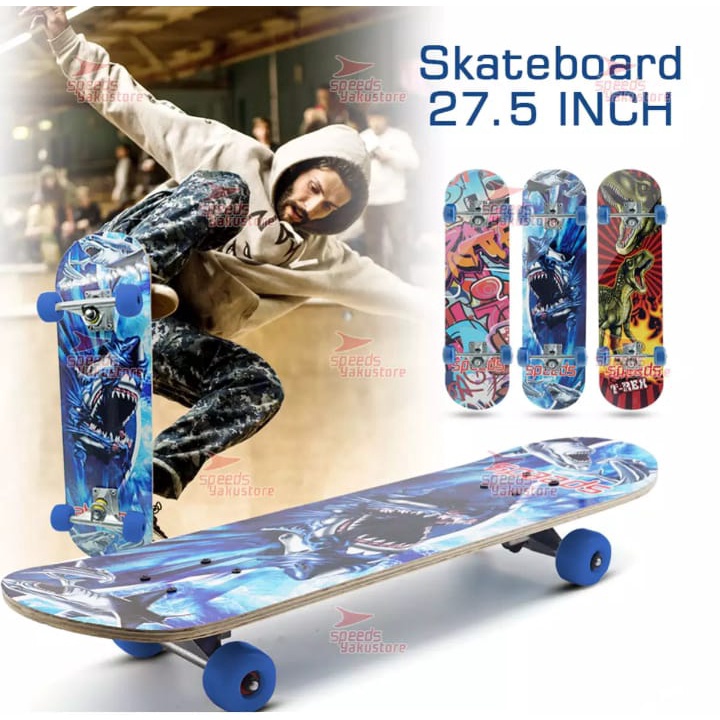 PAPAN LUNCUR SKATEBOARD FULLSET DEWASA BESAR KAYU LONG CODE 2806