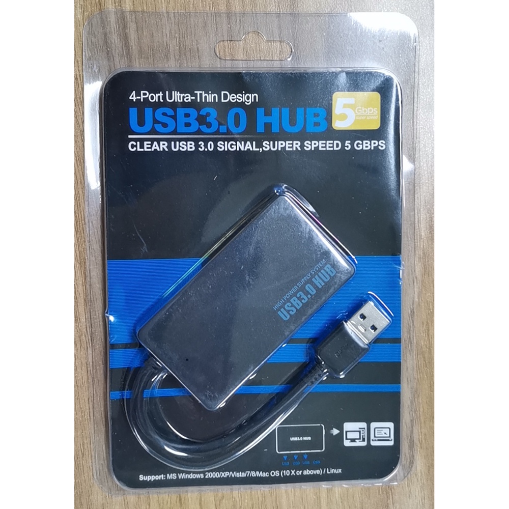 USB Travel Charger &amp; HUB Combo USB 3.0 4 Port - OMUA4RBK Black