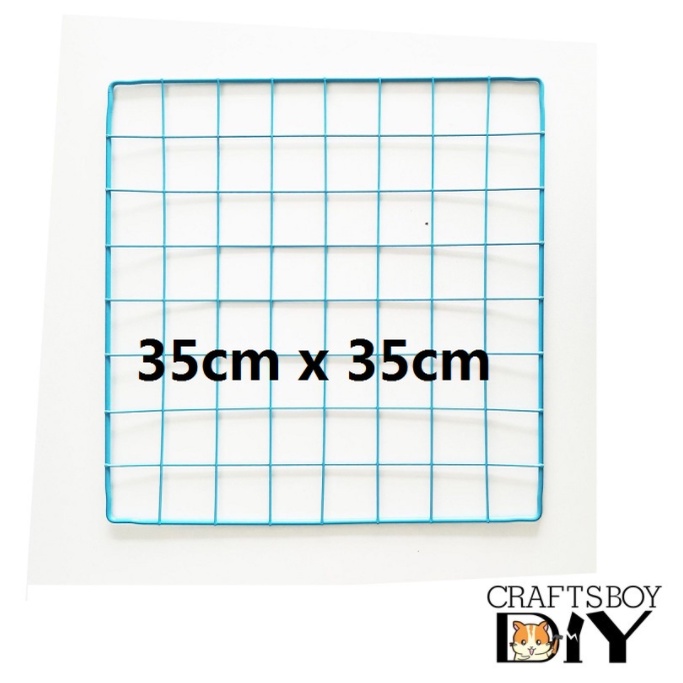 Kandang Hewan Peliharaan  / Kandang Anjing / Kandang Kucing / Kandang Hamster Burung Pagar Besi DIY-1Pcs BLUE 35x35cm
