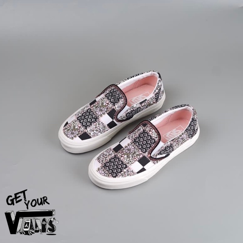 Vans Slip on Patchwork Floral Multi Marshmallow Original 100% Bnib