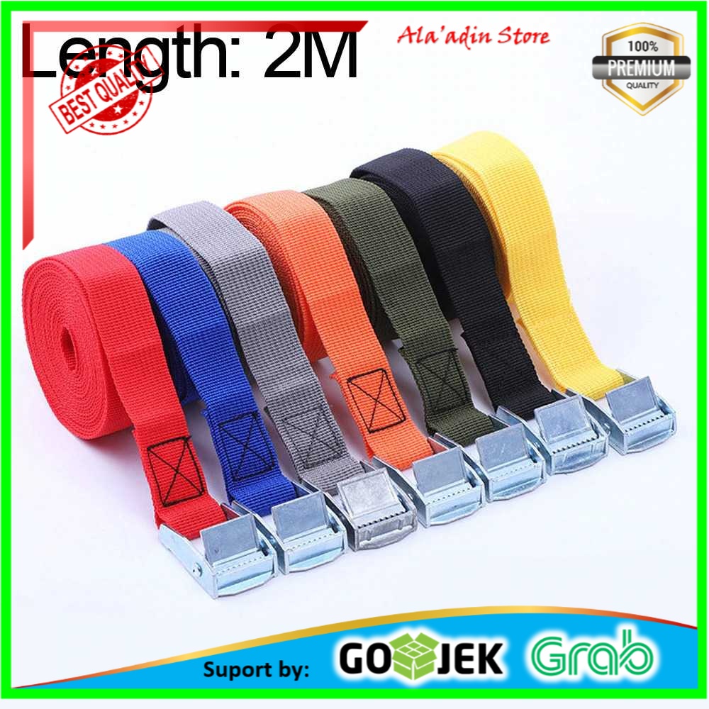 Cuci Gudang XhaoR Tali Strap Pengikat Barang Cargo Belt 2 Meter x 2.5 cm - XR2