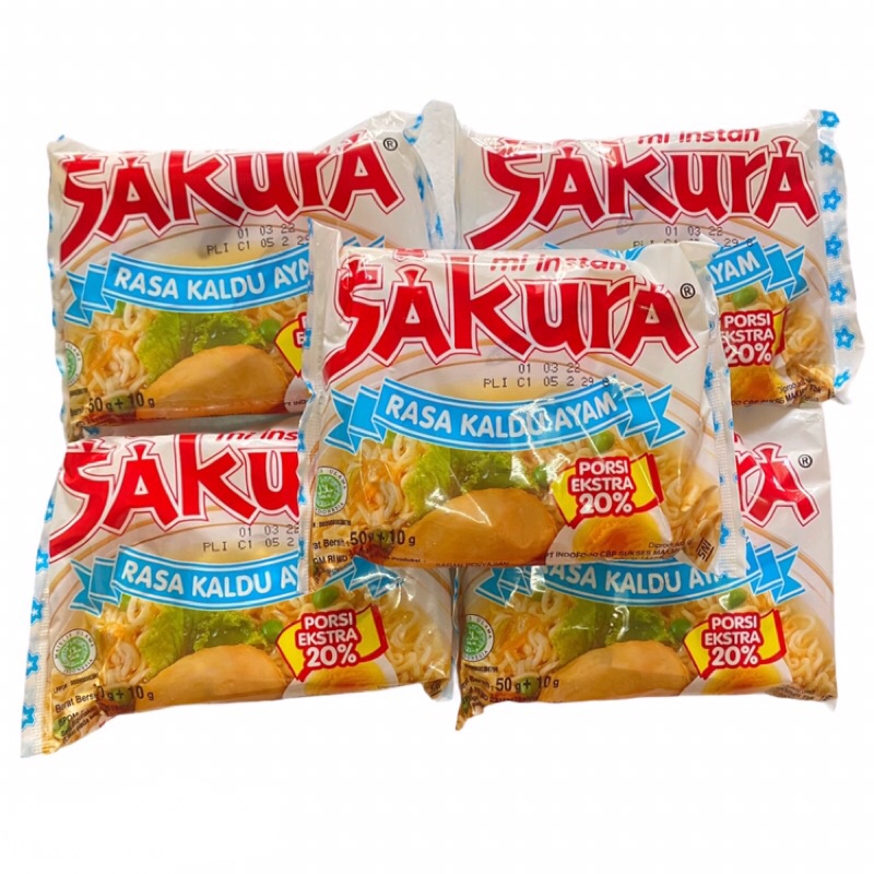 

Mie Sakura Kaldu Ayam 60gr