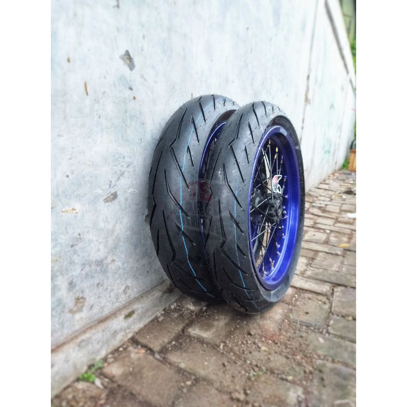 Paket Ban Supermoto WR WR155 Expedition 350-300 Pirelli Diablo Rosso