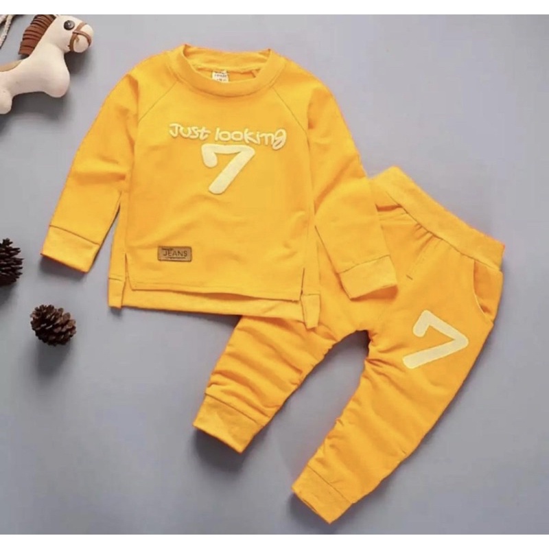 sweater anak setelan sweater anak laki laki dan perempuan just look 1-5 tahun