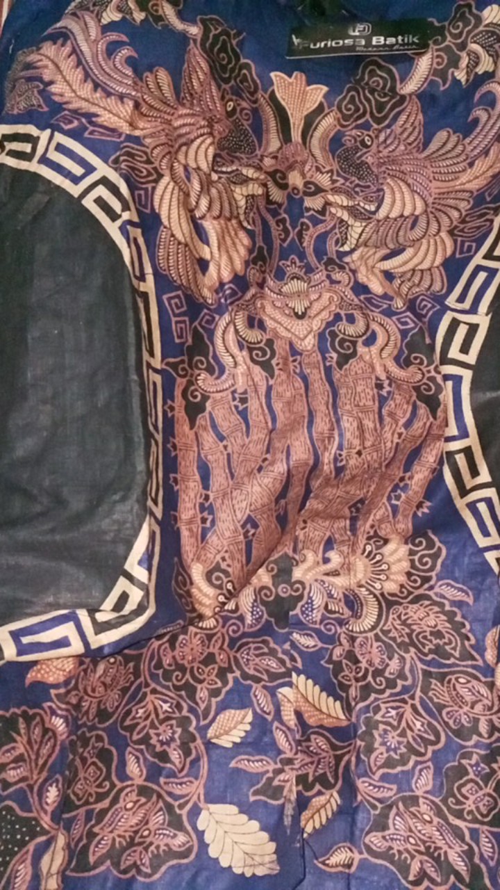 Batik Pria Lengan Panjang Batik Azmil Hrb026 Motif Keratonan Kode 002 Size M L Xl Xxl Reguler