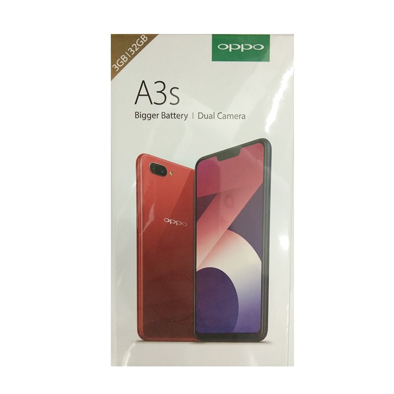 Oppo A3S - RAM 3GB ROM 32GB (3/32) - Red / Purple - Baru NEW - Resmi