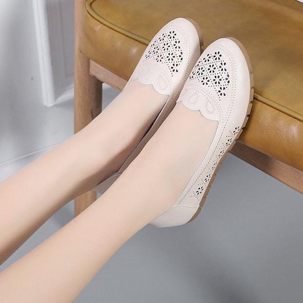 TBIG [COD] Sepatu Slip On CLOVER Wanita Import Korea Style Santai Wanita Sepatu