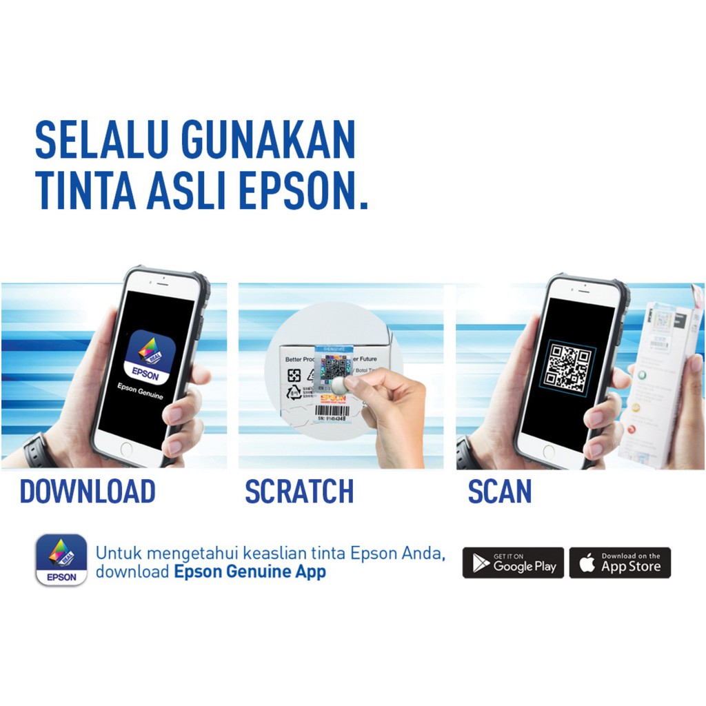 (BISA COD) TINTA EPSON 005 T005 T-005 M1100 M1120 M1140 M1180 M2140 M3140 M3170 M3180 Original