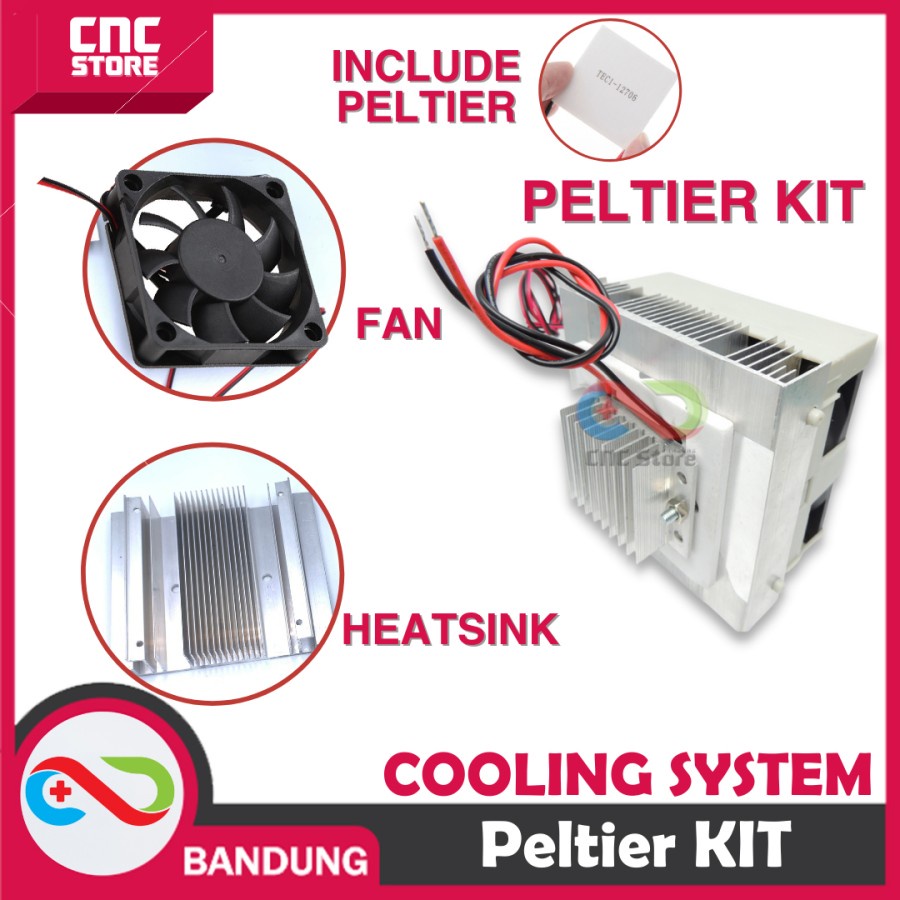 Jual PELTIER COOLING SYSTEM KIT PENDINGIN PELTIER TEC1-12706 SET ...