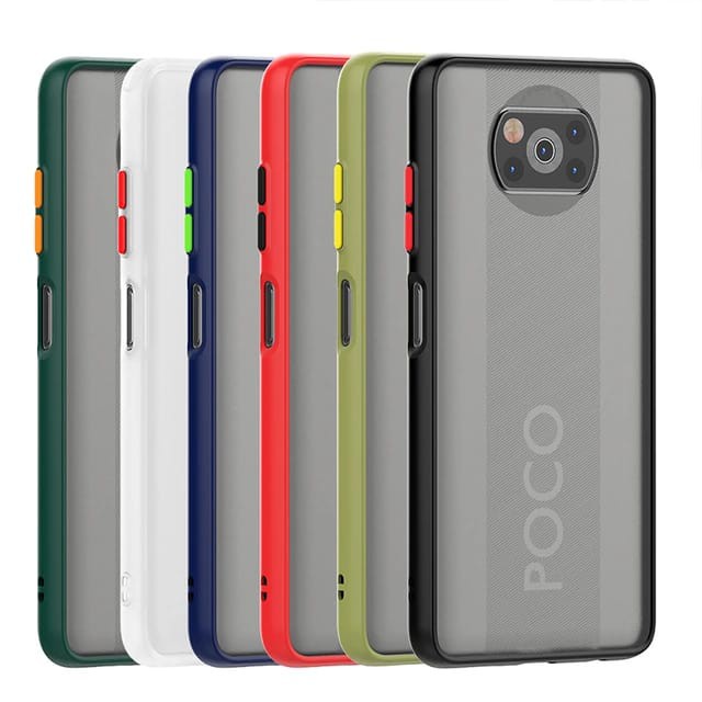 XIAOMI POCOPHONE POCO X3 NFC / POCO X3 PRO CASE DOFF COLOUR FROSTED BUMPER COLOUR