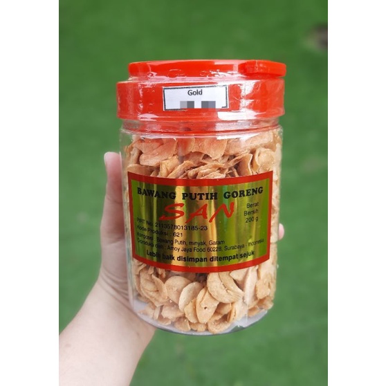 

Bawang Putih Goreng San kemasan toples 200g