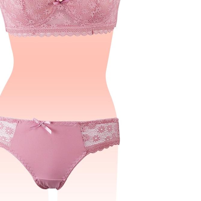 Scelta - Setelan Bra dan Celana Dalam Pakaian Dalam Wanita CD Semi Transparan BH SC 1790 SET