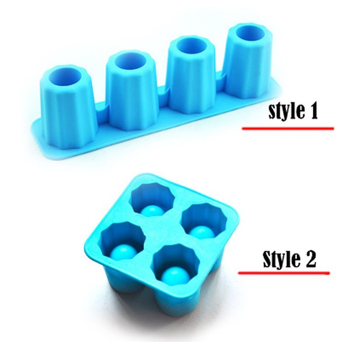 3D Ice Silicone Mold - Four Cup Shape