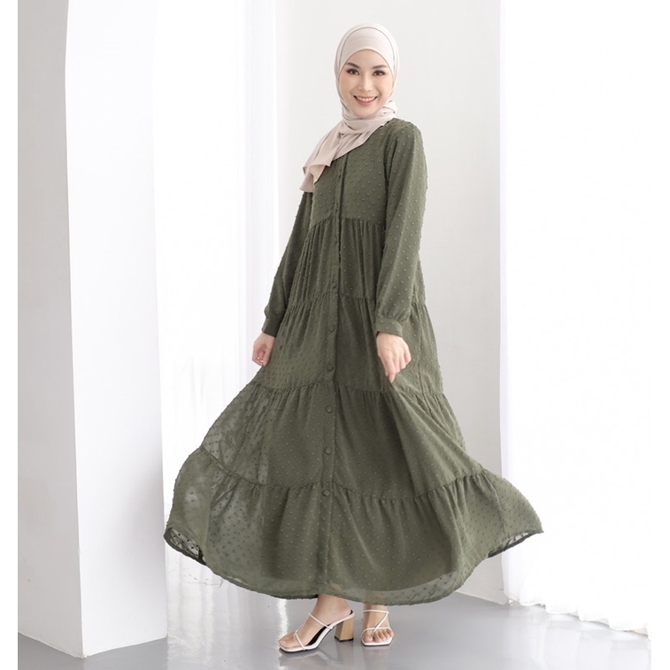 GAMIS RAMADHAN, Ruby Dress Earth Tone Series