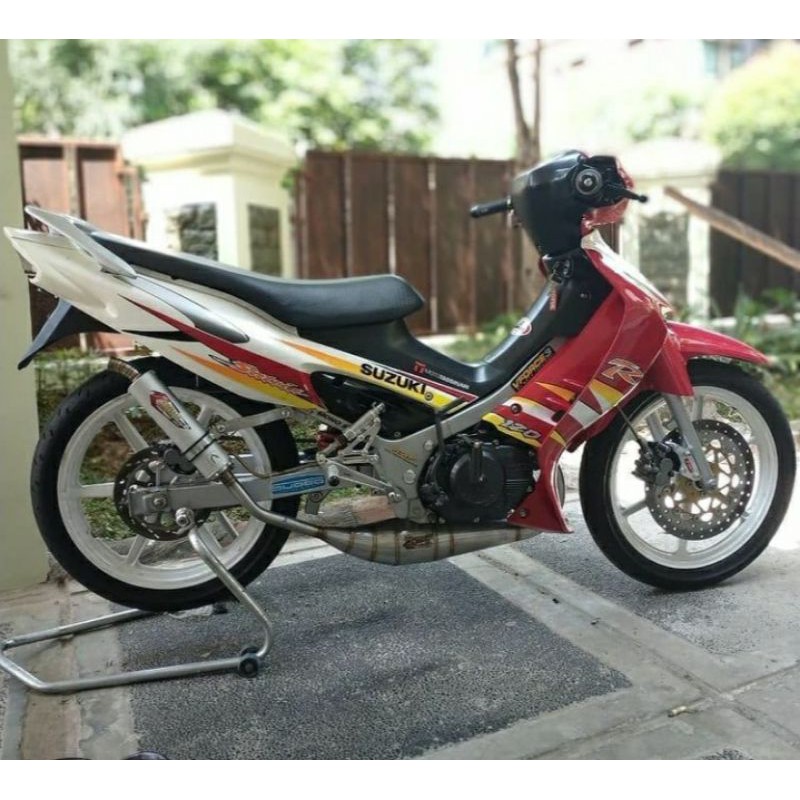 Knalpot Creampie Jogja Satria hiu Lumba 2tak R1 Kolong Stainless Original Racing Jogja