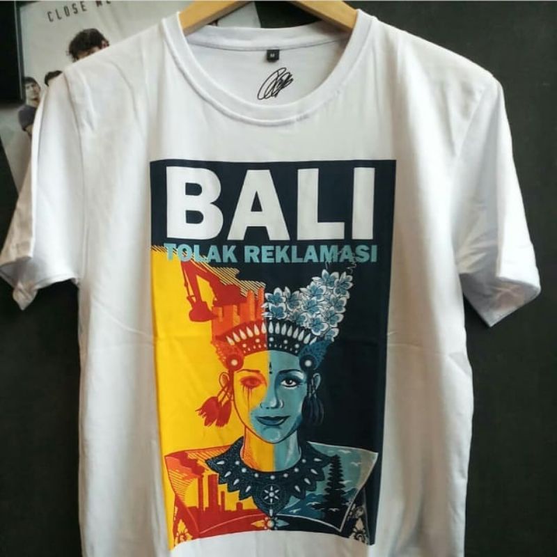 BAJU KAOS ATASAN BTR BALI TOLAK REKLAMASI IBU PERTIWI ORIGINAL BISA COD