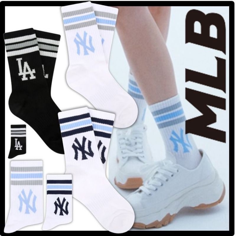 MLB unisex street style logo sock!! kaos kaki original-8