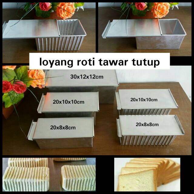 Loyang Cetakan Roti Tawar Persegi Polos Lekuk Gerigi Shopee Indonesia