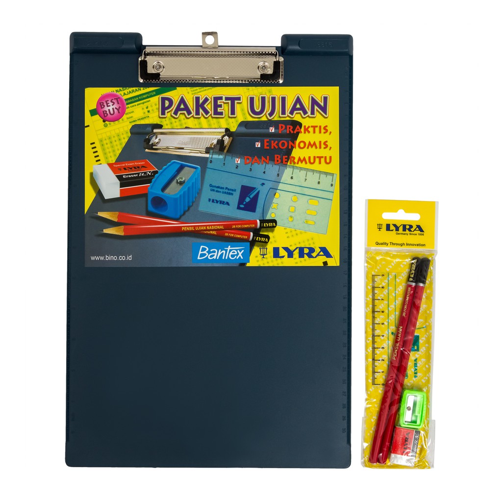 

[BMS Bekasi] Bantex Paket Ujian Dengan Papan Jalan Akrilik Satu Set Lengkap Ukuran Folio - A085