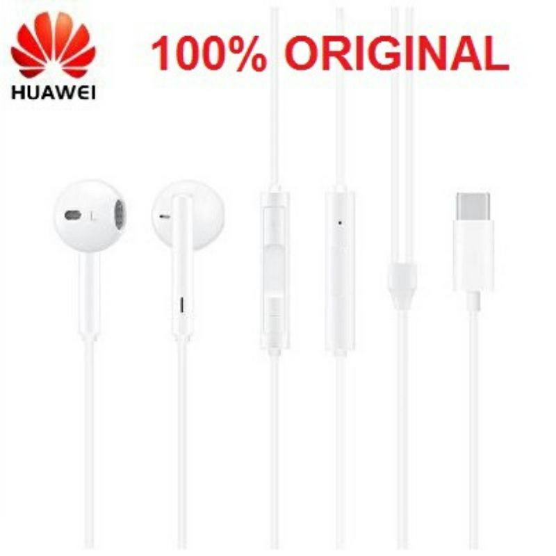Headset Huawei Type c Nova 5T Headset HUAWEI Mate 40 P40 Mate 30 pro Nova 8 Earphone CM33 Type-C Ori