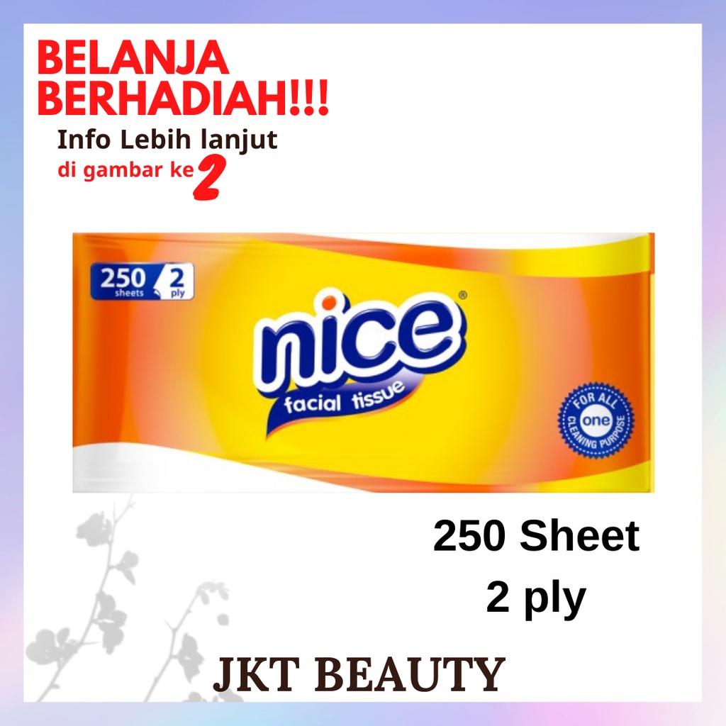 Tisu nice 250 sheet murah / Tissue nice 250 sheet 2ply Murah