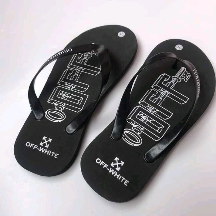 Sandal Pria Jepit Distro OFFWHITE KEY