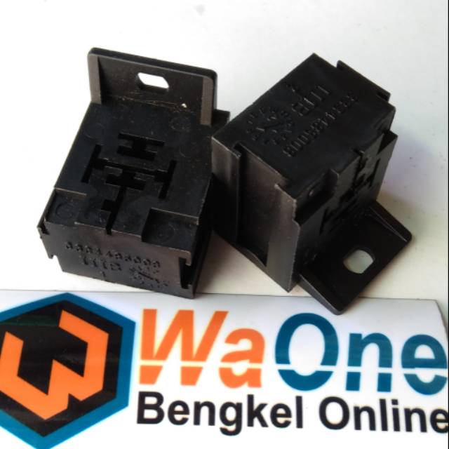 Socket Relay Gandeng Klakson Lampu Tembak Tebal Hitam Relay Bangku