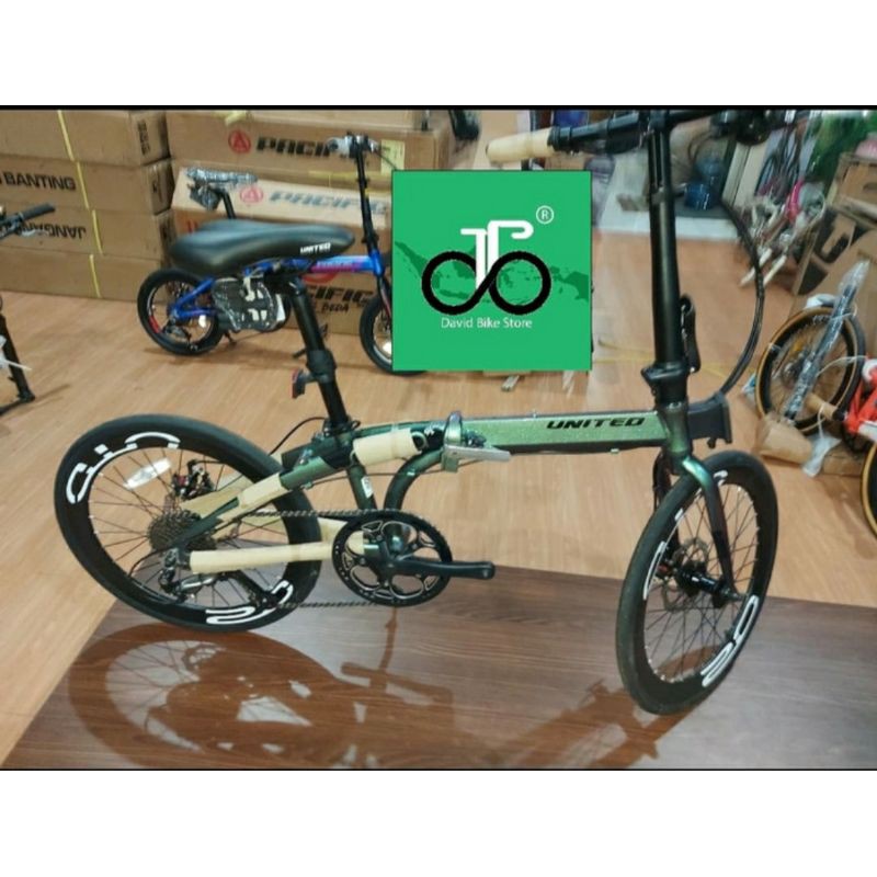 Sepeda Lipat 20" United Cora 9speed TERBARU