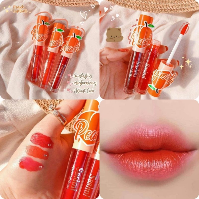 [Per Pcs] Sasimi - PEACH LIPTINT / Sticker Peach Liptint Matte Color S1978