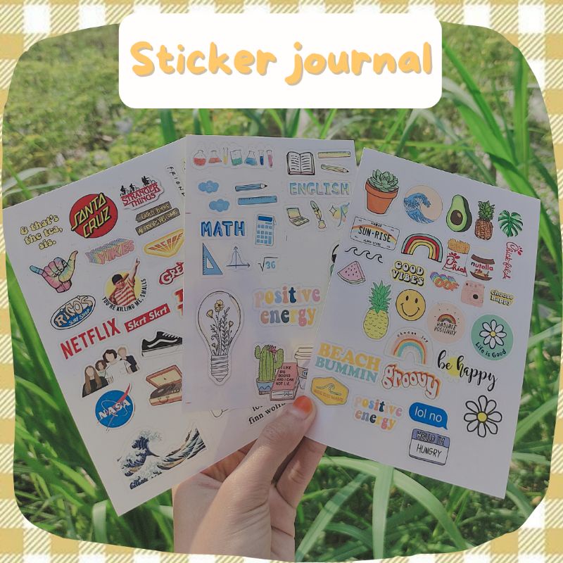 

Sticker journal / sticker tumblr / sticker aesthetic murah / sticker laptop / sticker hp