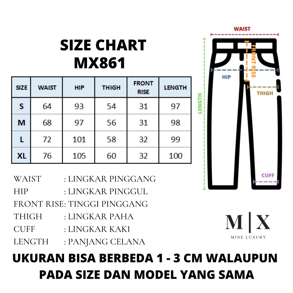 JEANS OMBRE HIGHWAIST IMPORT CELANA PANTS WANITA CEWEK CULLOTE HW BAGGY DENIM MX861