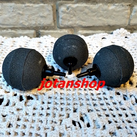 YP004 Batu Aerator AIR STONE BULAT BAKSO ABU ABU 4CM bola baso Aerasi airstone aquarium 4 cm Abuabu