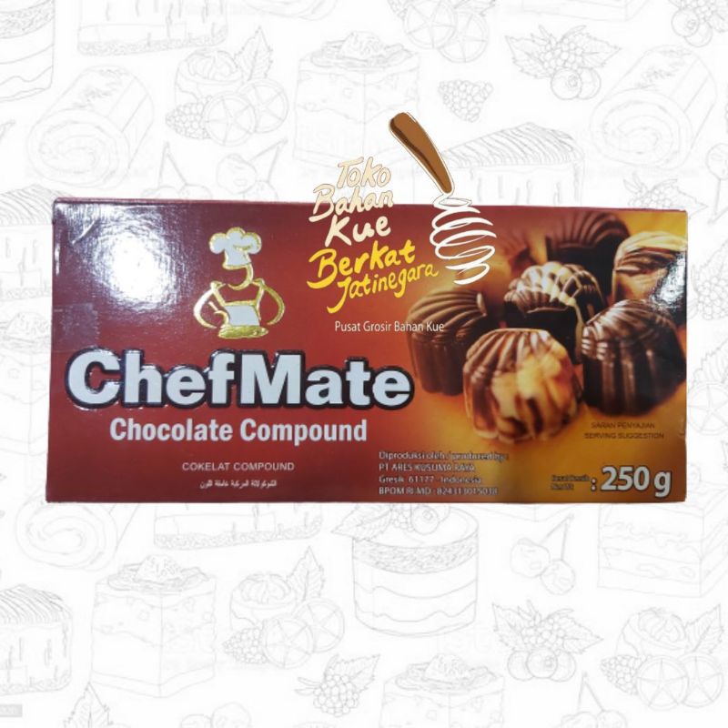 coklat chefmate dark compound 250gr