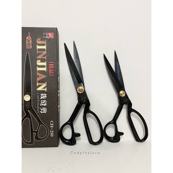 Gunting kain besar jinjian 9” dan 10” /gunting cai feng jian besar tajam/ gunting kain tajam premium