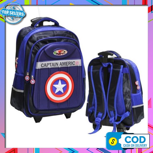 (Cph) Tas Sekolah Trolly Roda 1330 Tas Sekolah Anak Perempuan (Frozen, Tas Anak Sekolah Trolley Sd