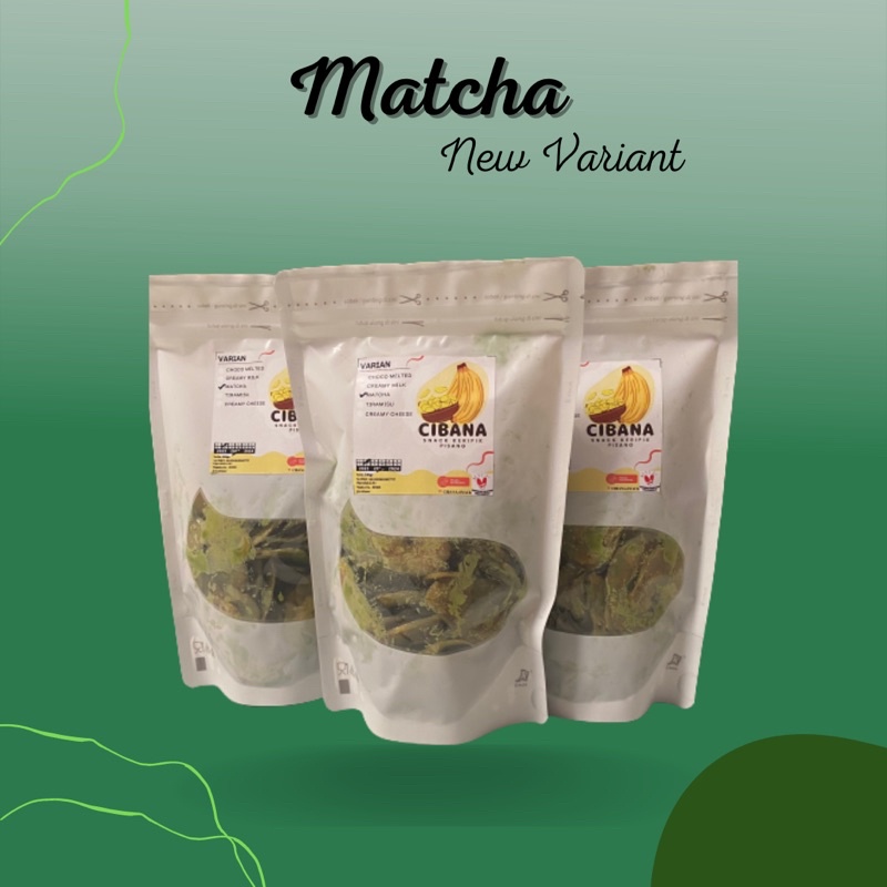 

Keripik Pisang Rasa Matcha Melt / Matcha lumer - Cibana snack