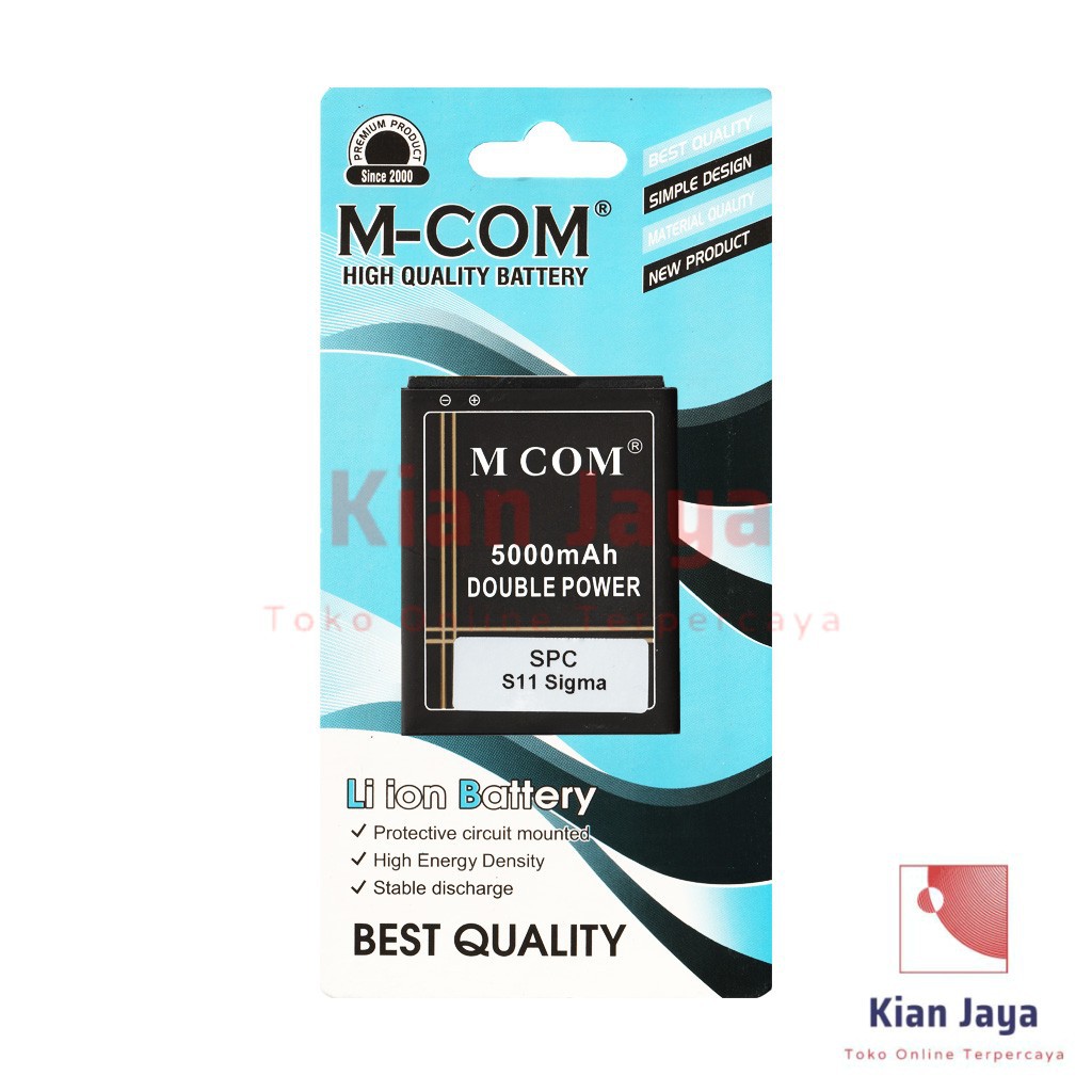 MCOM Baterai Hp SPC S11 Sigma Double Power Batre Batrai Battery Ori