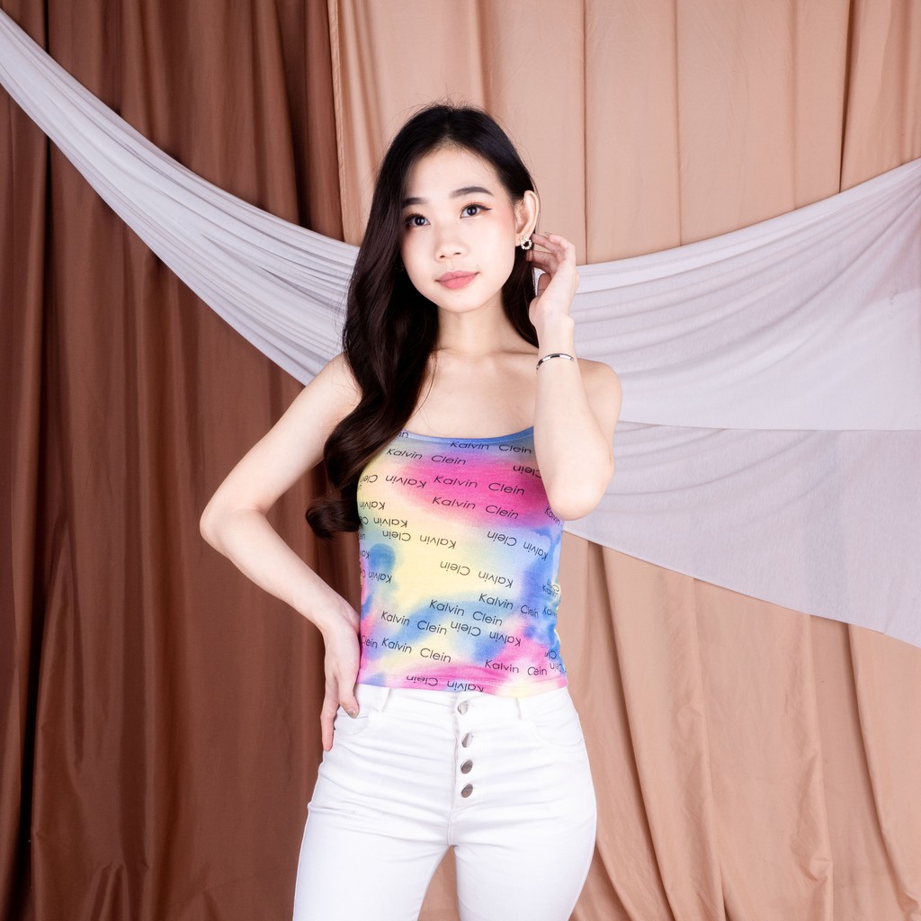 Korean Knit Tank Top | TANK TOP TALI RIB |SALE MURAH 1 KG MUAT 12PC-TDYE CK KUNING