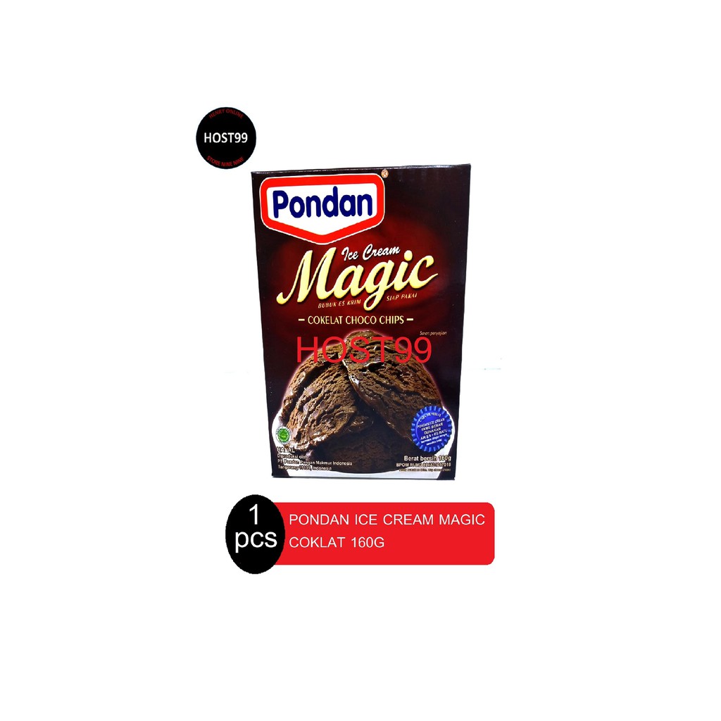 

BUBUK ES KRIM INSTANT ICE CREAM MAGIC CHOCOLATE COKLAT PONDAN 160G
